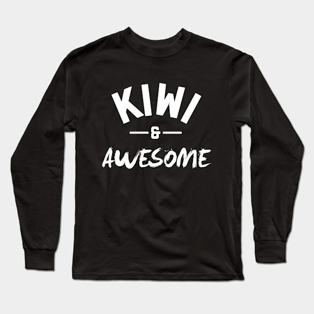 Kiwi and Awesome Long Sleeve T-Shirt by stariconsrugby